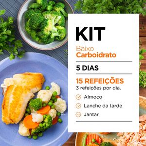 Kit Baixo Carboidrato - Almoço, Jantar e Snacks (Low Carb) - Lucco Fit